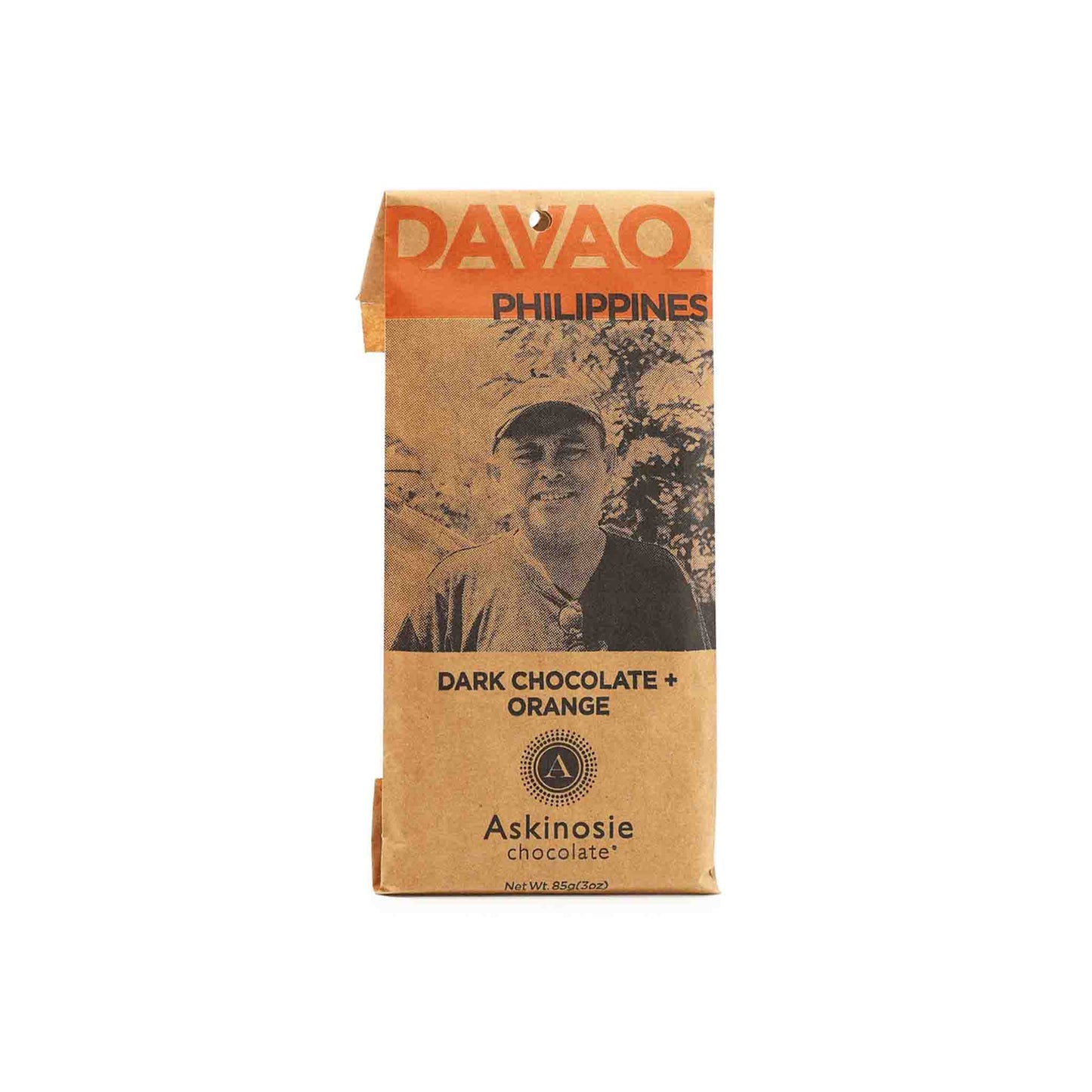 ASKINOSIE DARK CHOCOLATE WITH ORANGE 85g