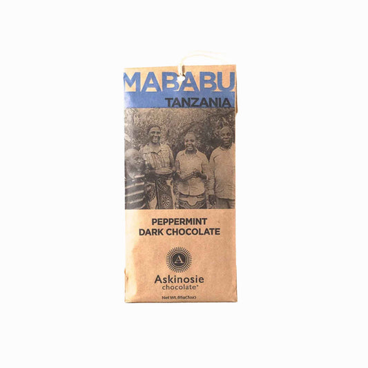 ASKINOSIE PEPPERMINT DARK CHOCOLATE 85g