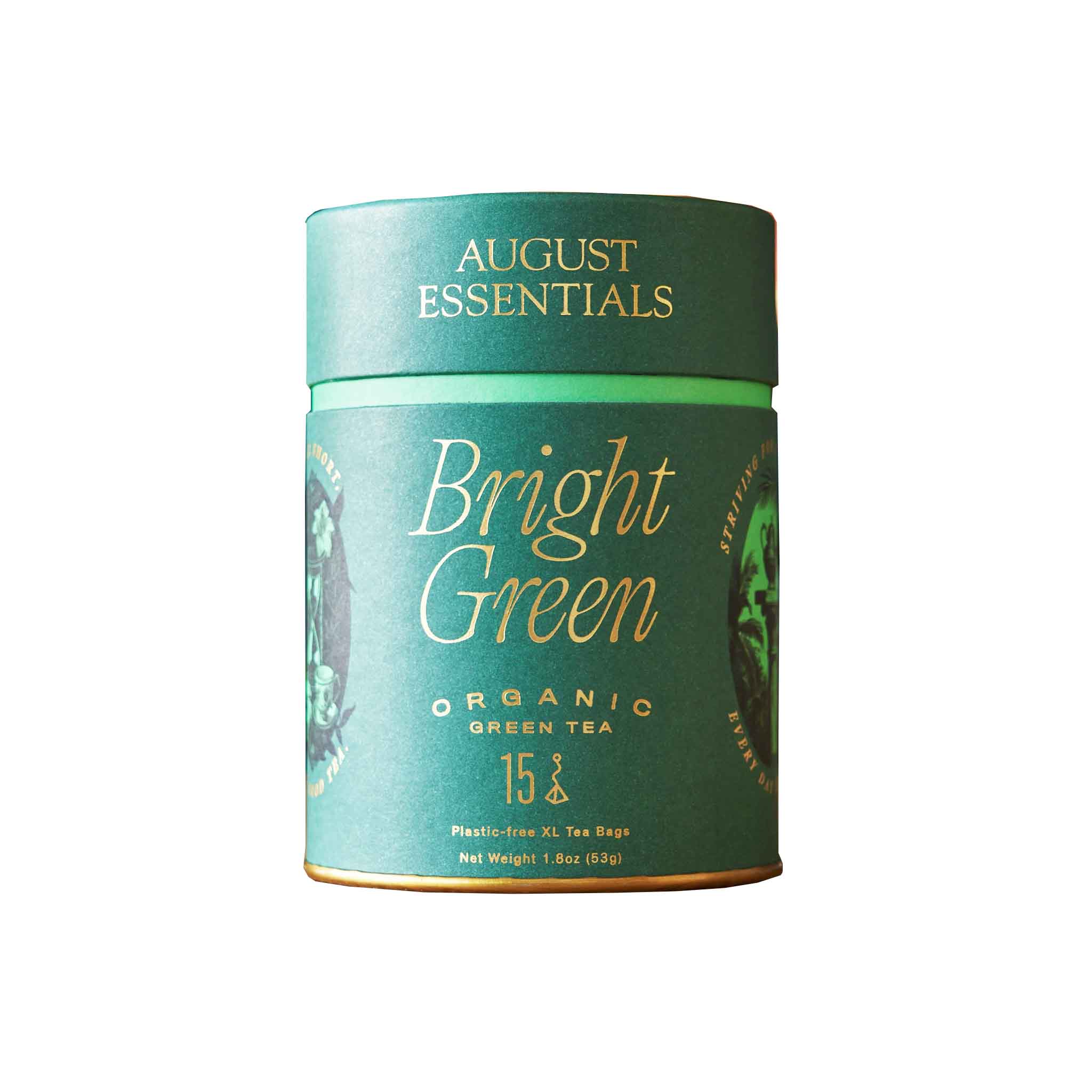 AUGUST ESSENTIALS BRIGHT GREEN ORGanic GREEN TEA 1.8oz – monsieur