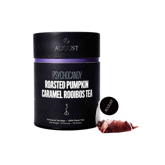 AUGUST PSYCHOCANDY ROASTED PUMPKIN CARAMEL ROOIBOS TEA 15ct 53g