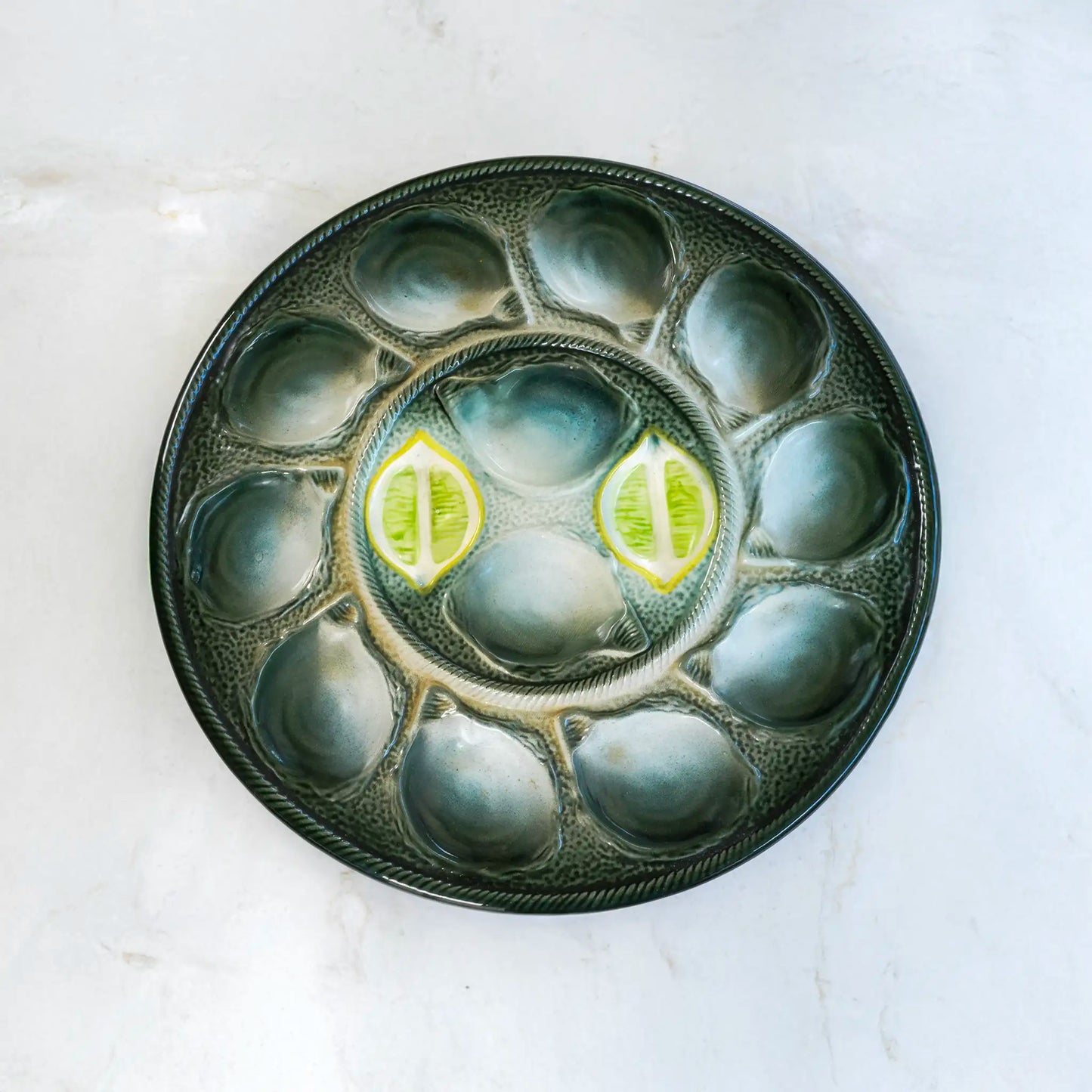 VINTAGE LEMONS OYSTER PLATTER