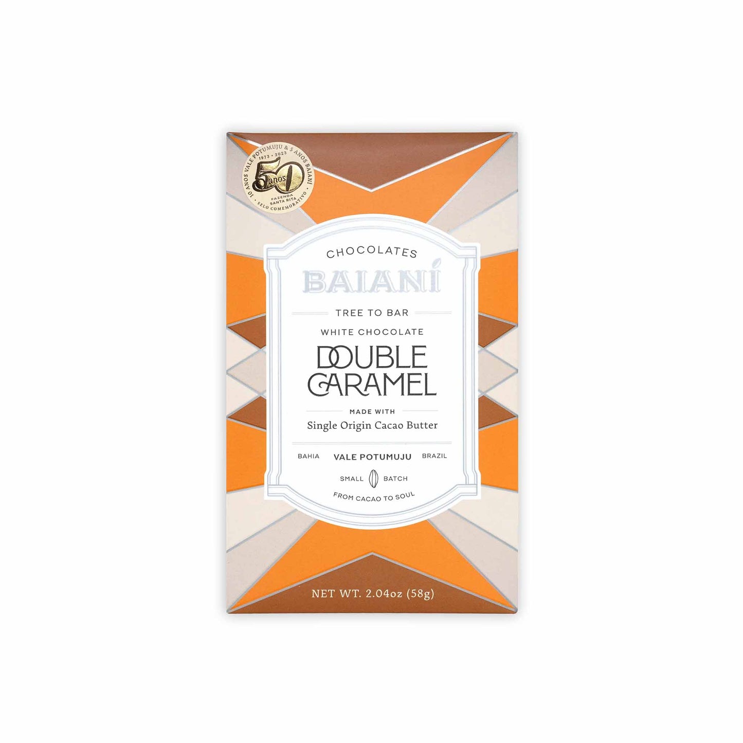 BAIANI DOUBLE CARAMEL WHITE CHOCOLATE 58g