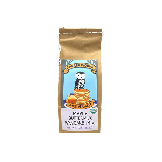 BARRED WOODS ORGANIC MAPLE BUTTERMILK PANCAKE MIX 16oz