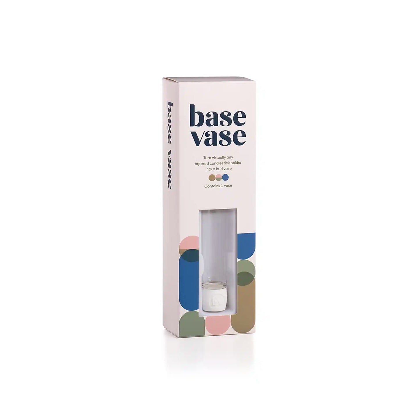 BASE VASE SINGLE CLEAR