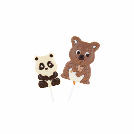 BELFINE KOALA / PANDA ASSORTED CHOCOLATE POP 25g