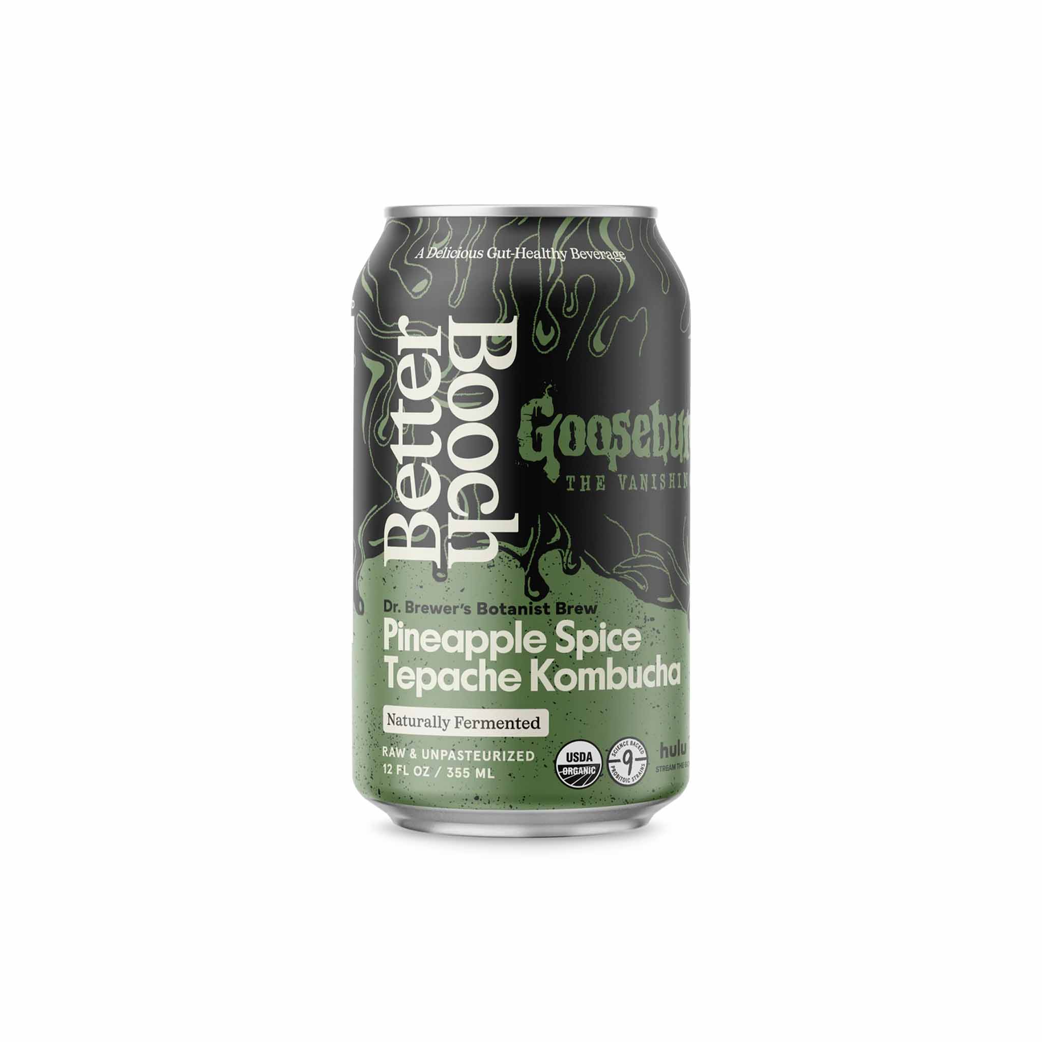 BETTER BOOCH GOOSEBUMPS PINEAPPLE SPICE TEPACHE KOMBUCHA 12oz