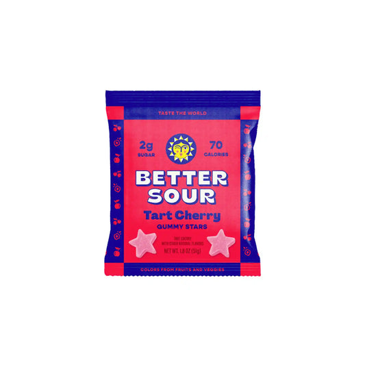 BETTER SOUR TART CHERRY GUMMY STARS 51g