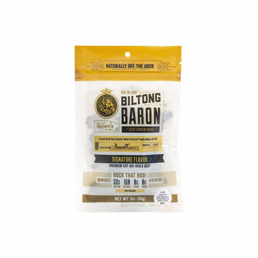 BILTONG BARON SIGNATURE RECIPE PREMIUM CUT AIR-DRIED BEEF 2oz
