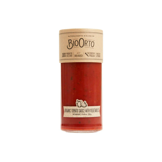 BIO ORTO ORGANIC TOMATO SAUCE WITH VEGETABLES 550g