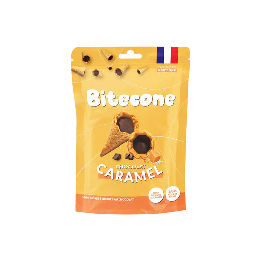 BITECONE CHOCOLATE CARAMEL MINI CONES 100g