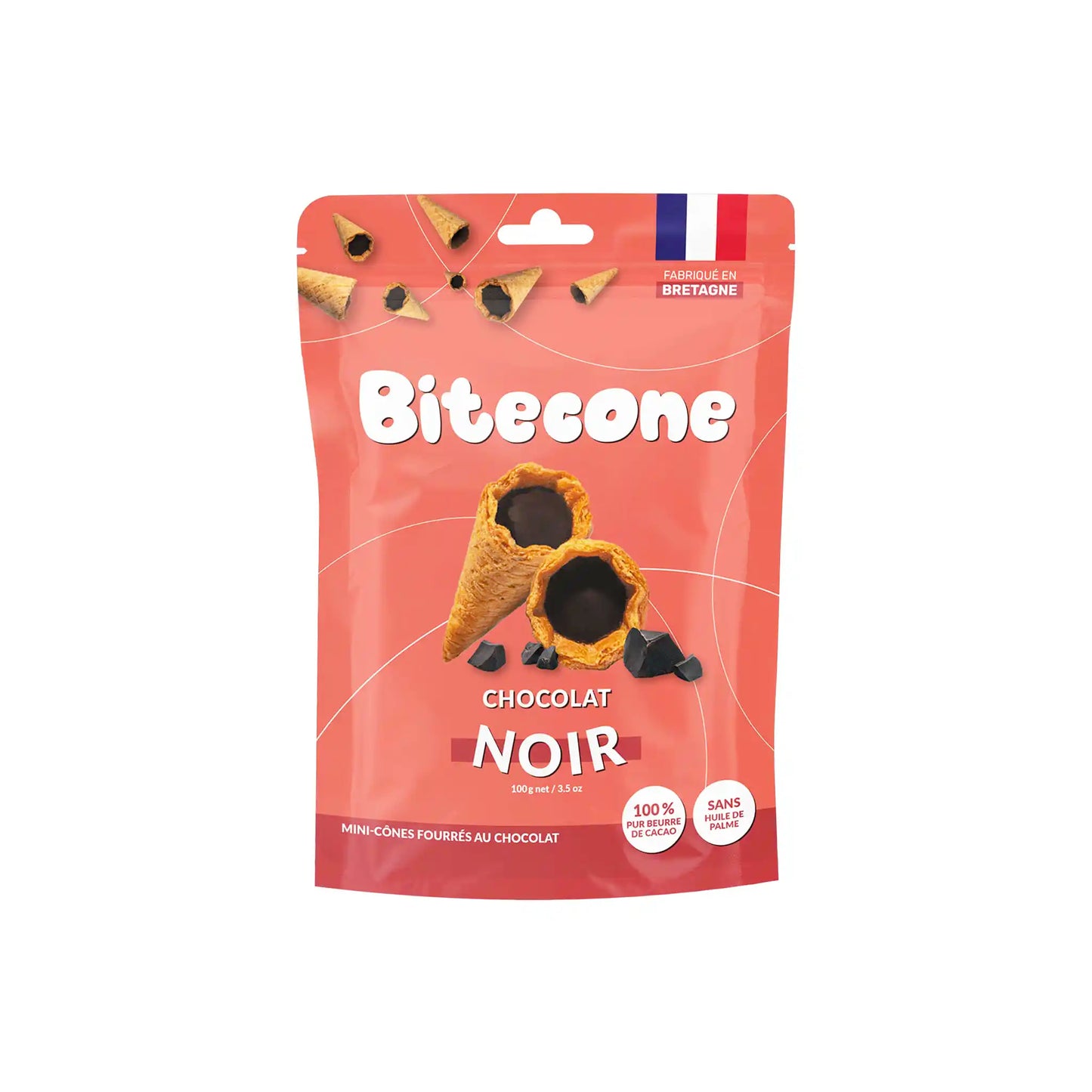 BITECONE DARK CHOCOLATE MINI CONES 100g