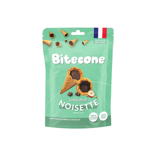 BITECONE HAZELNUT CHOCOLATE MINI CONES 100g