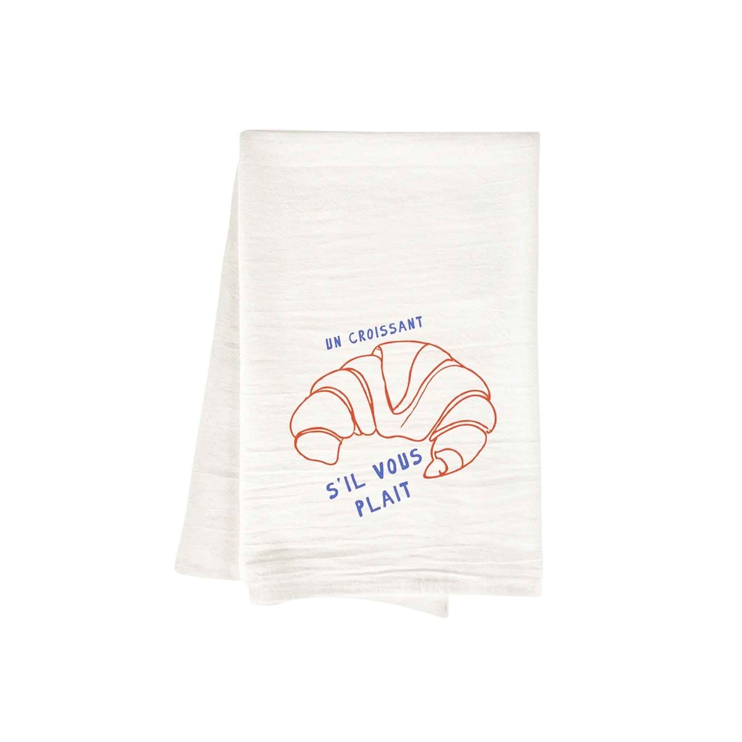 BOHEME BLISS "UN CROISSANT S'IL VOUS PLAIT" TEA TOWEL