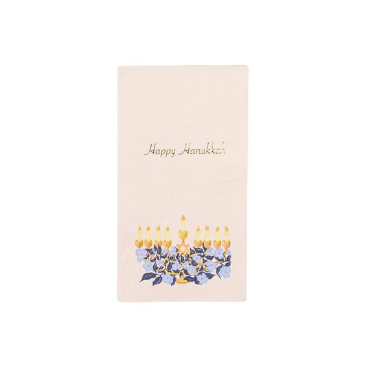 BONJOUR FETE HAPPY HANUKKAH GUEST TOWELS 20 COUNT