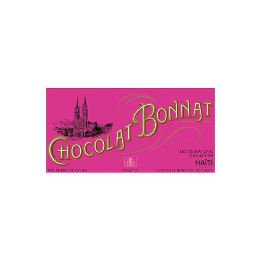 BONNAT CHOCOLAT NOIR LES GRANDS CRUS D'EXCEPTION, HAITI 100g