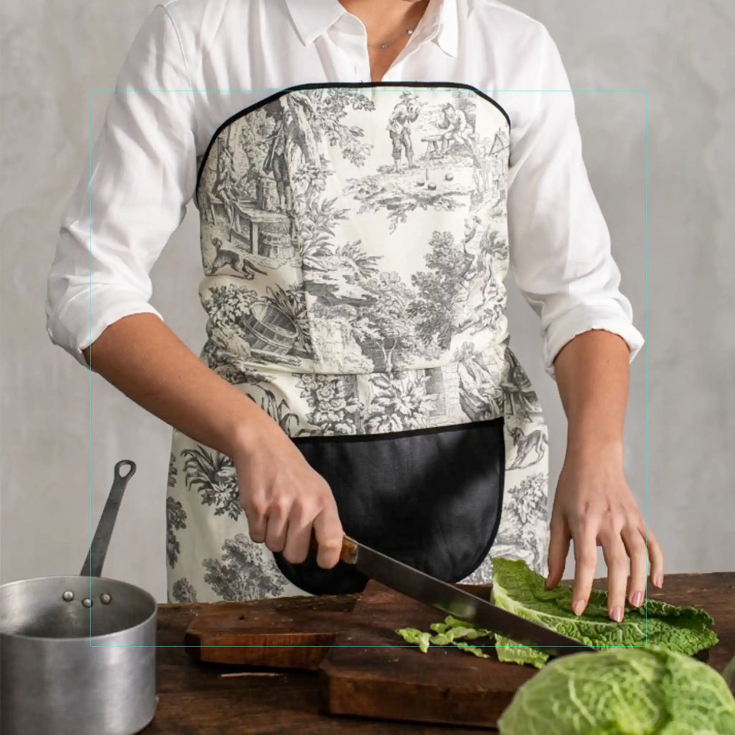 BORGO DELLE TOVAGLIE LA GRADISCA STAINPROOF APRON - TDJ NERO