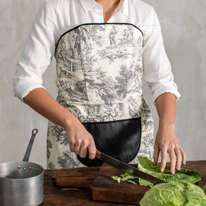 BORGO DELLE TOVAGLIE LA GRADISCA STAINPROOF APRON - TDJ NERO