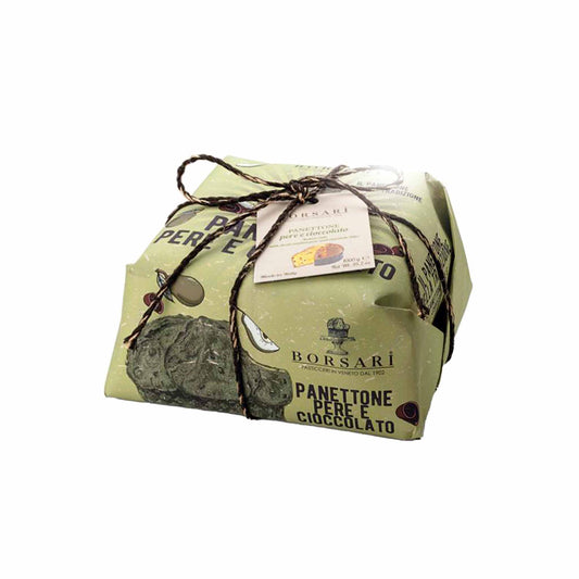 BORSARI PANETTONE WITH CANDIED PEAR & CHOCOLATE CHIPS 500g