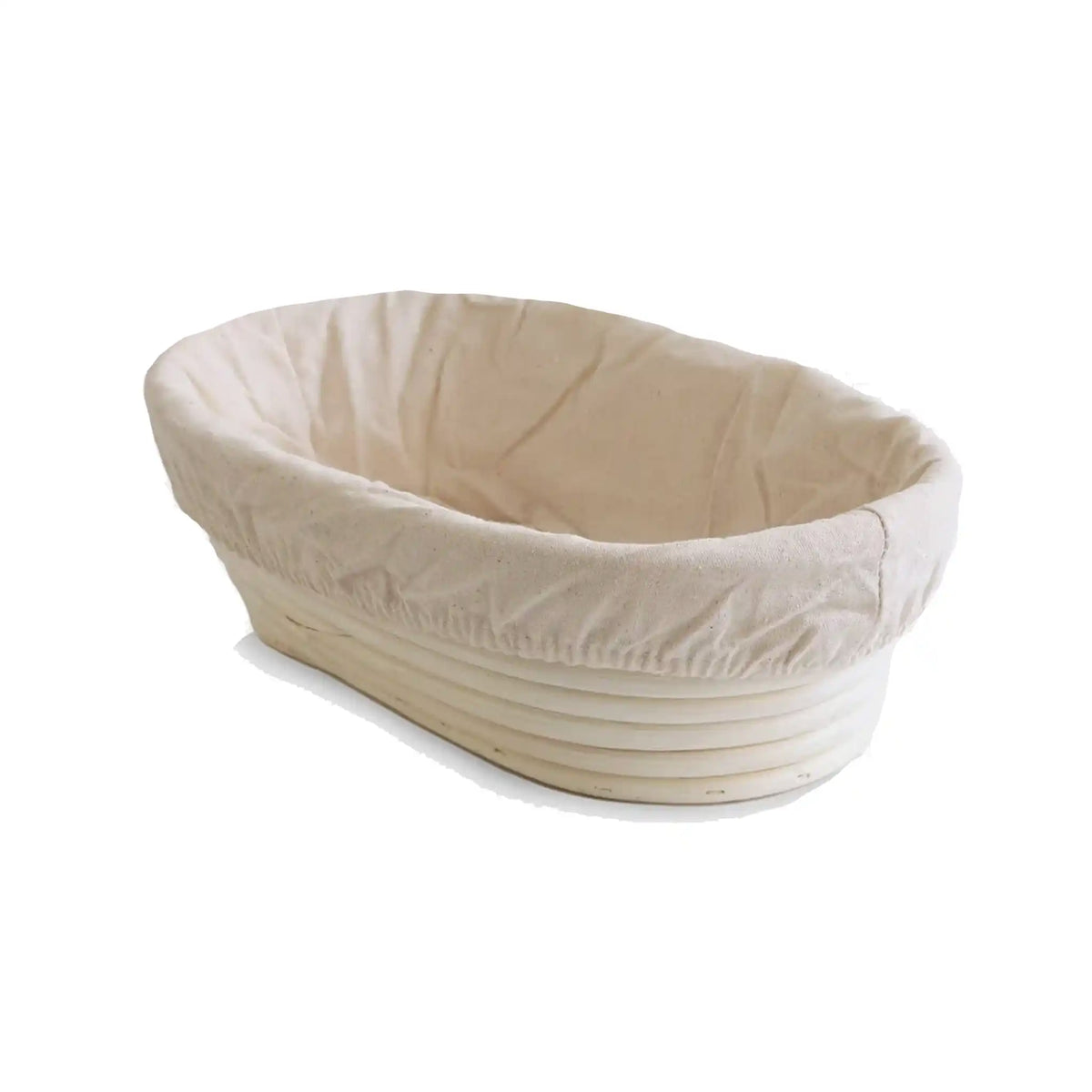 BREADTOPIA OVAL RATTAN BREAD PROOFING BASKET & LINER