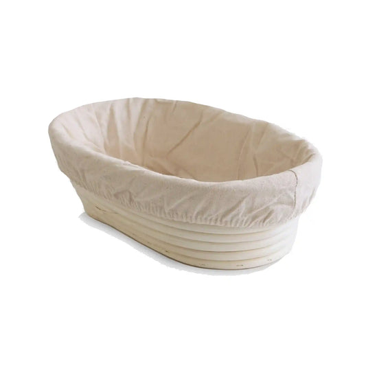 BREADTOPIA OVAL RATTAN BREAD PROOFING BASKET & LINER