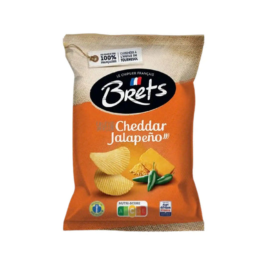 BRETS CHEDDAR JALAPENO CHIPS 125g