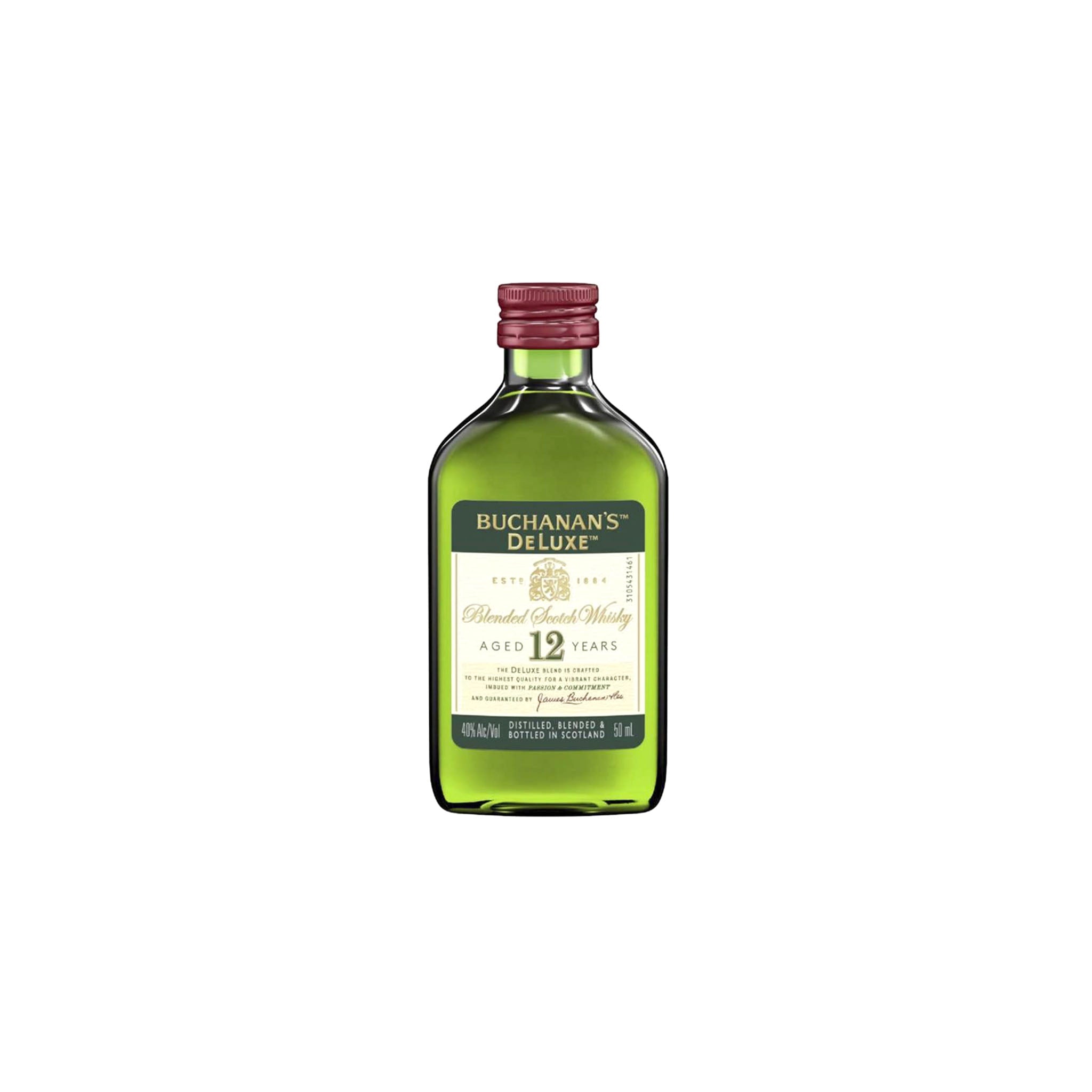 ブキャナンズ　60年　ミニボトル　Buchanan 60 Miniature Buchanan Deluxe 12YR Miniature 50ml | Monsieur Marcel – monsieur