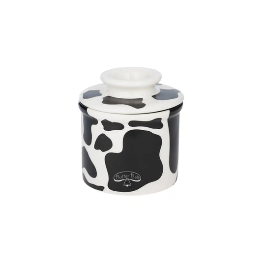 BUTTER BELL CROCK CAFE FARMHOUSE COW BLACK&WHITE