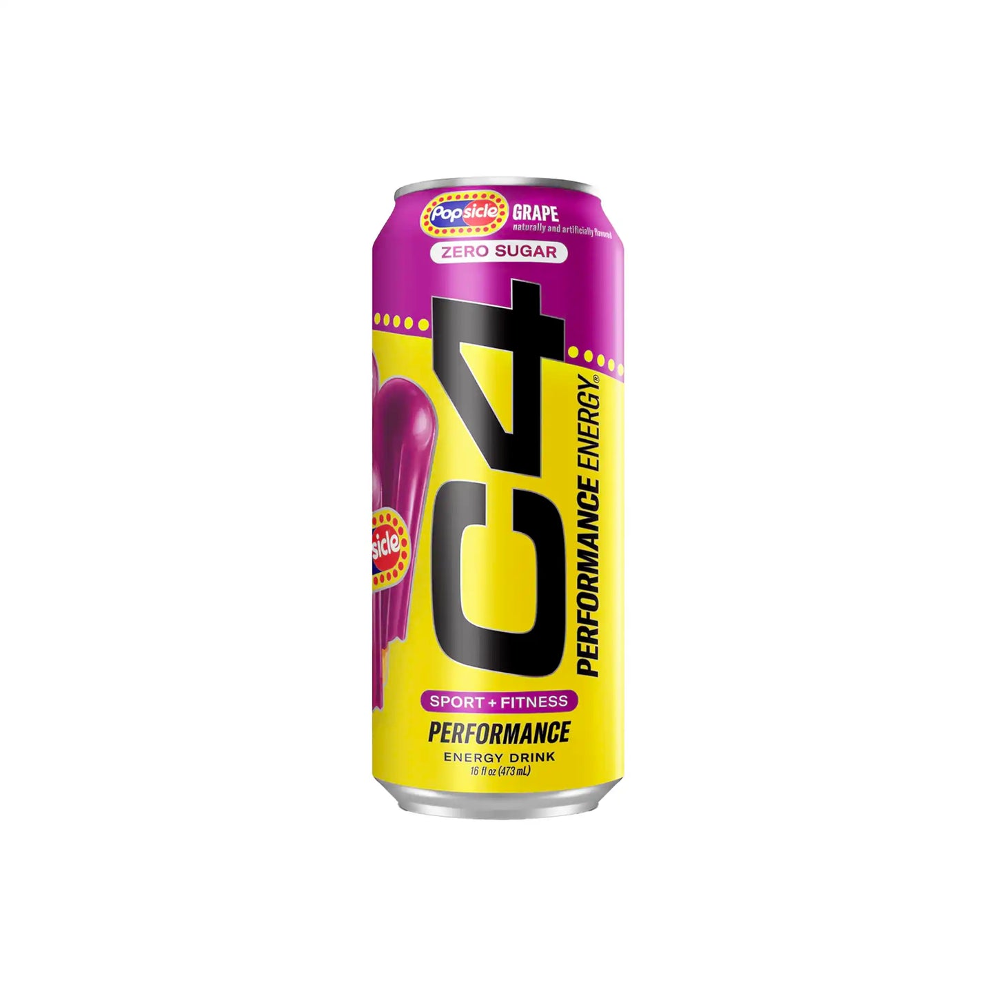 C4 ZERO SUGAR GRAPE POPSICLE ENERGY DRINK 16oz