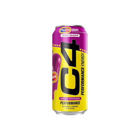 C4 ZERO SUGAR GRAPE POPSICLE ENERGY DRINK 16oz