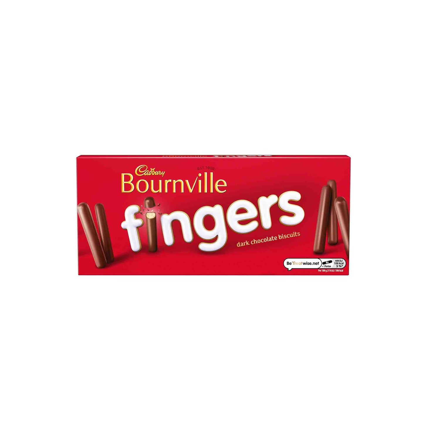 CADBURY BOURNVILLE DARK CHOCOLATE FINGERS 114g