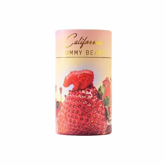CALIFORNIA GUMMY BEARS BEVERLY HILLS STRAWBERRY SOUR GUMMY BEARS 4oz