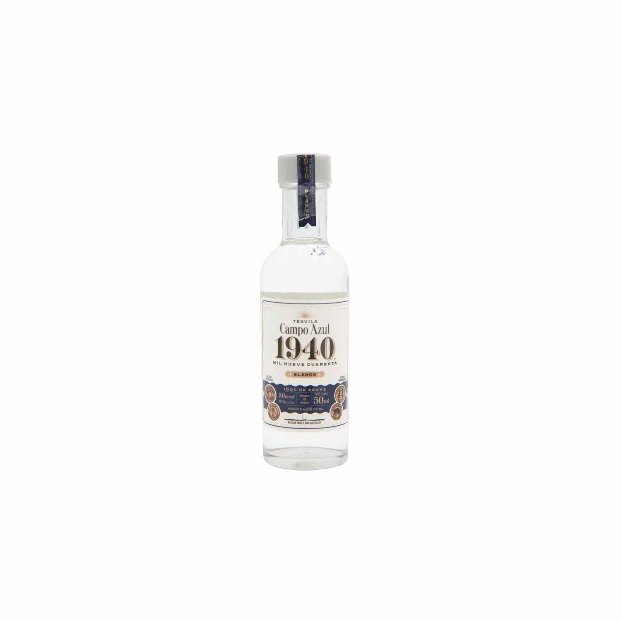 CAMPO AZUL 1940 TEQUILA BLANCO MINIATURE 50ml – monsieur marcel