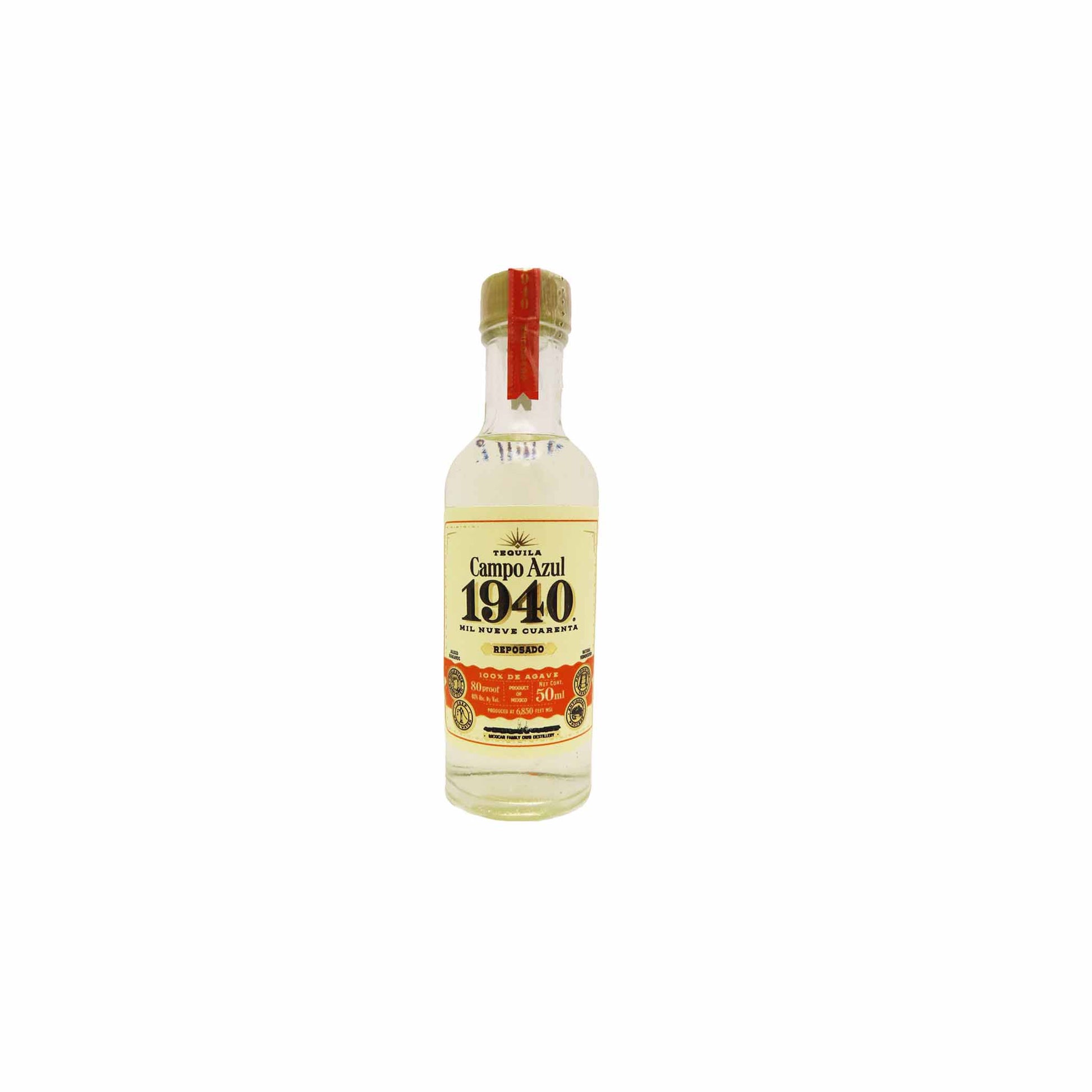 CAMPO AZUL 1940 TEQUILA REPOSADO MINIATURE 50ml – monsieur marcel
