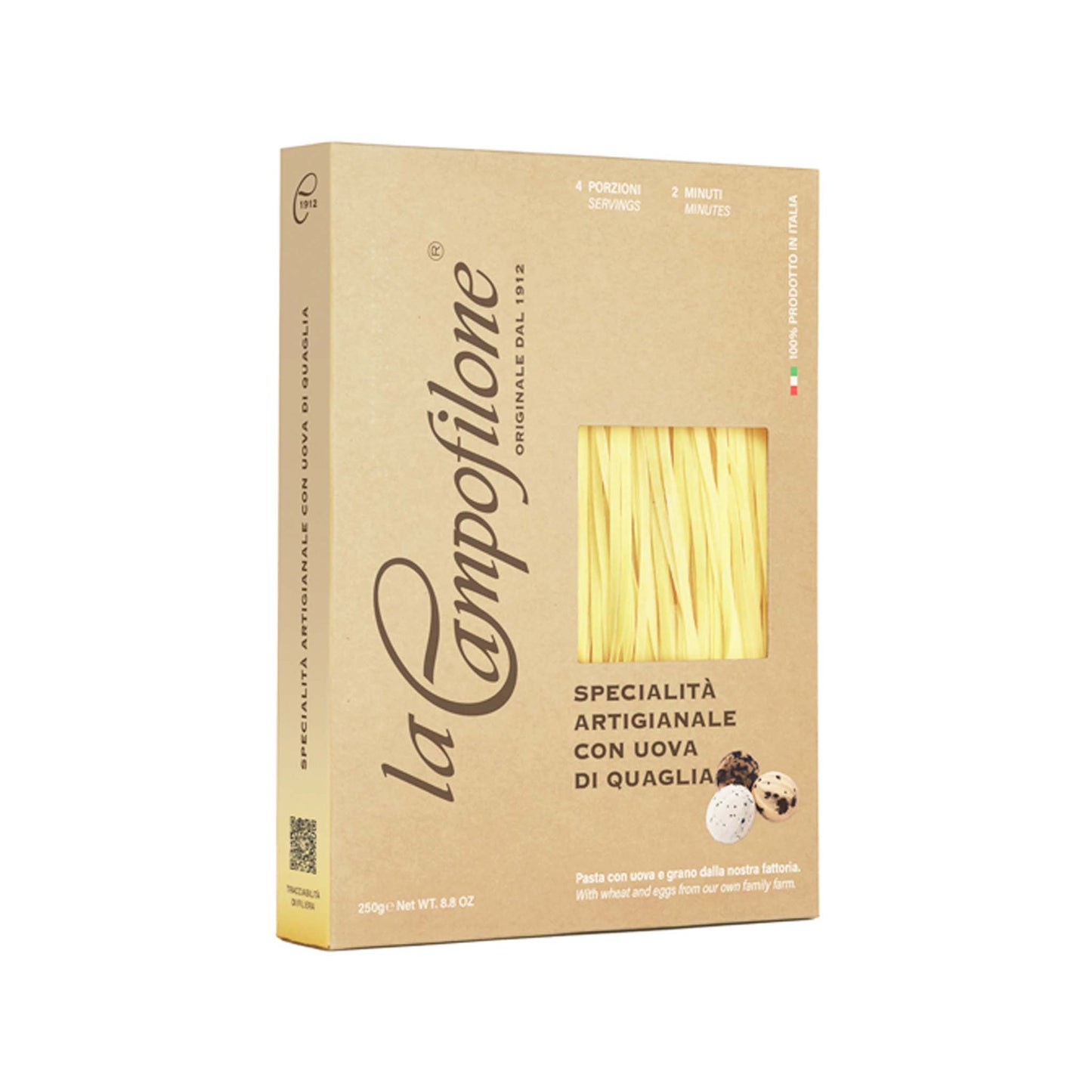 CAMPOFILONE FETTUCINE CON UOVA DI QUAGLIA PASTA 250g