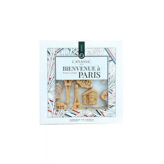 CANASUC PARIS MONUMENTS BROWN CANE SUGAR FIGURINES 90g