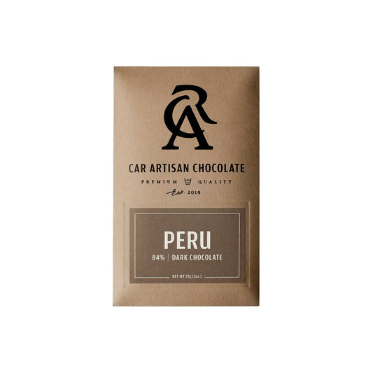 CAR ARTISAN CHOCOLATE PERU 84% DARK CHOCOLATE 2oz