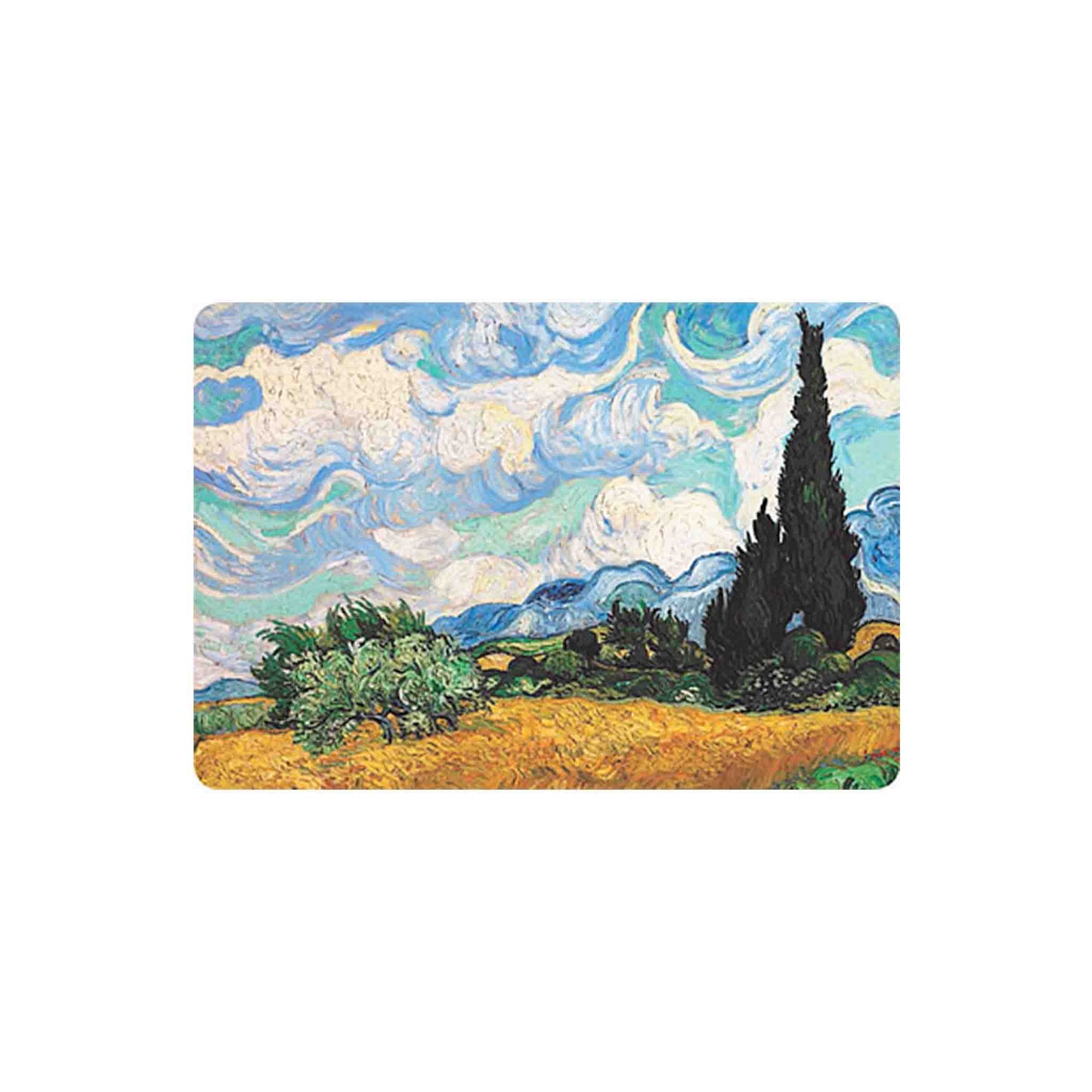 CARTEXPO VINCENT VAN GOGH "CHAMPS AVEC CYPRES" VINTAGE STYLE PLACEMAT