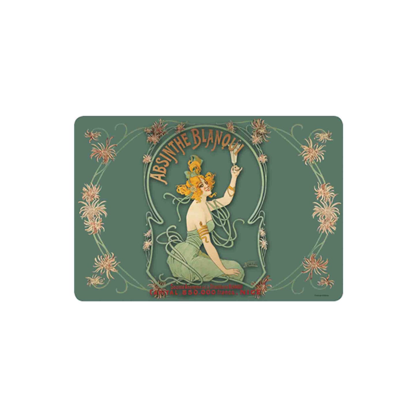 CARTEXPO "ABSINTHE BLANQUI" VINTAGE STYLE PLACEMAT