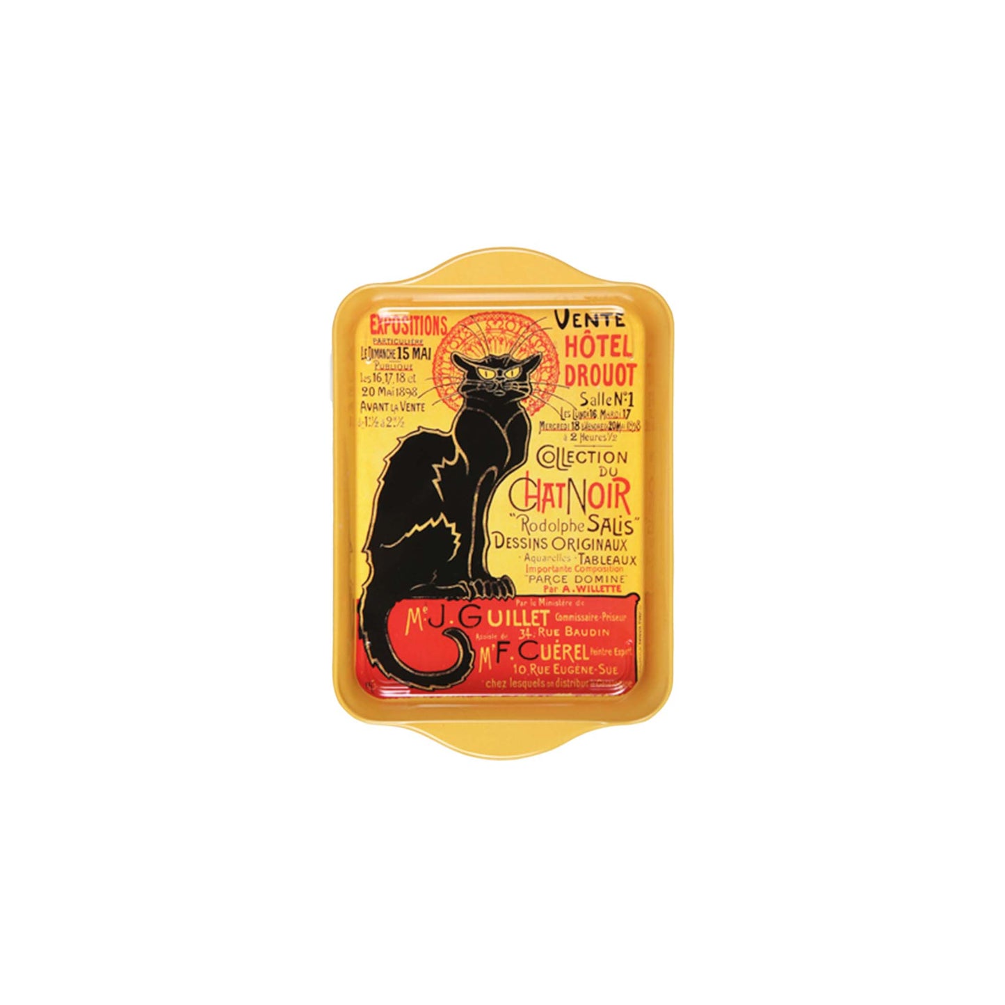 CARTEXPO "CHAT NOIR DROUOT" METAL TRAY