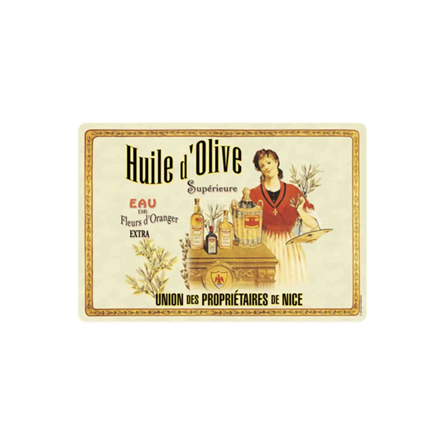 CARTEXPO "HUILE D'OLIVE SUPERIEURE" VINTAGE STYLE PLACEMAT