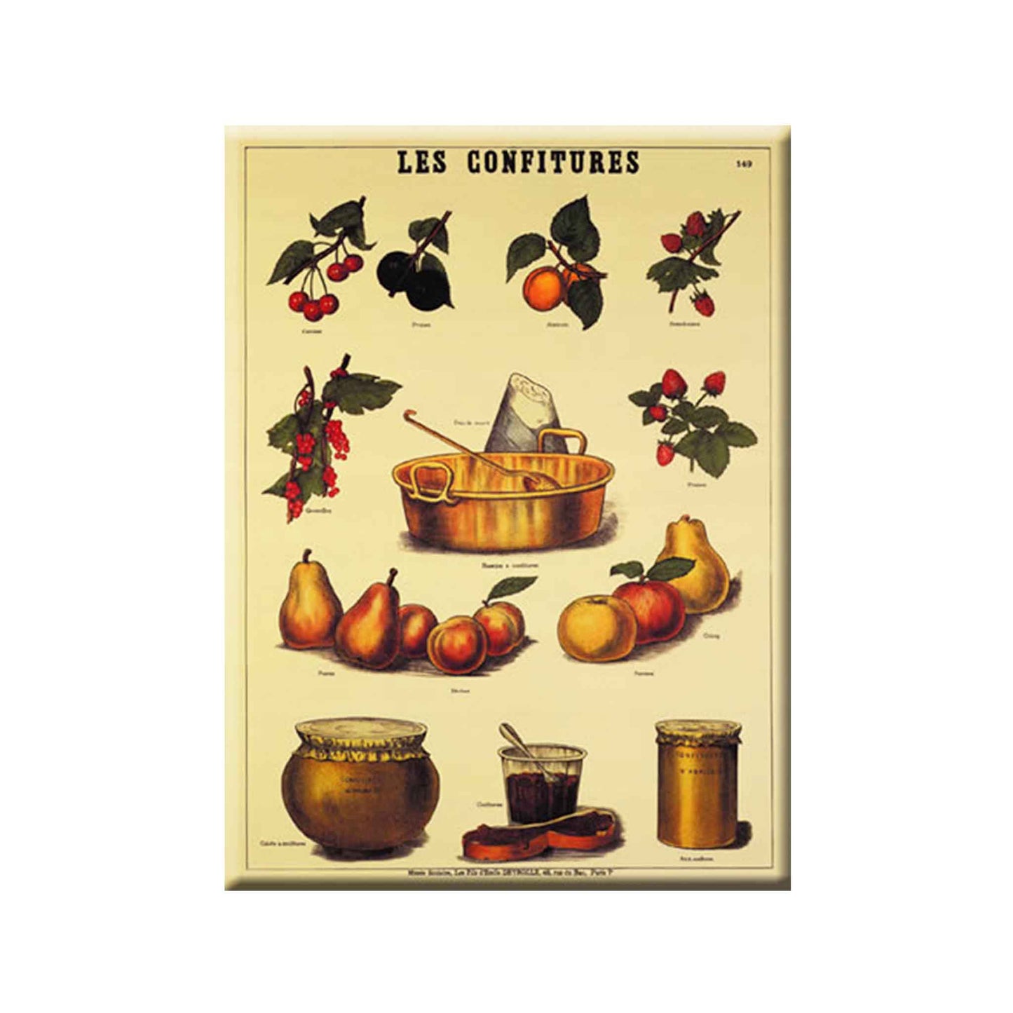 CARTEXPO "LES CONFITURES" LARGE METAL POSTER