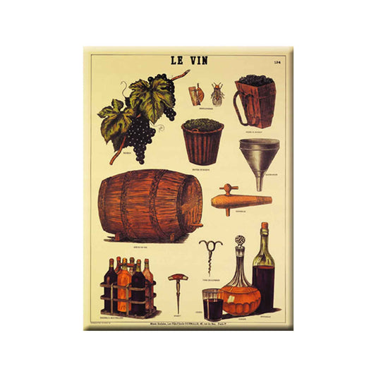 CARTEXPO "LE VIN" LARGE METAL POSTER