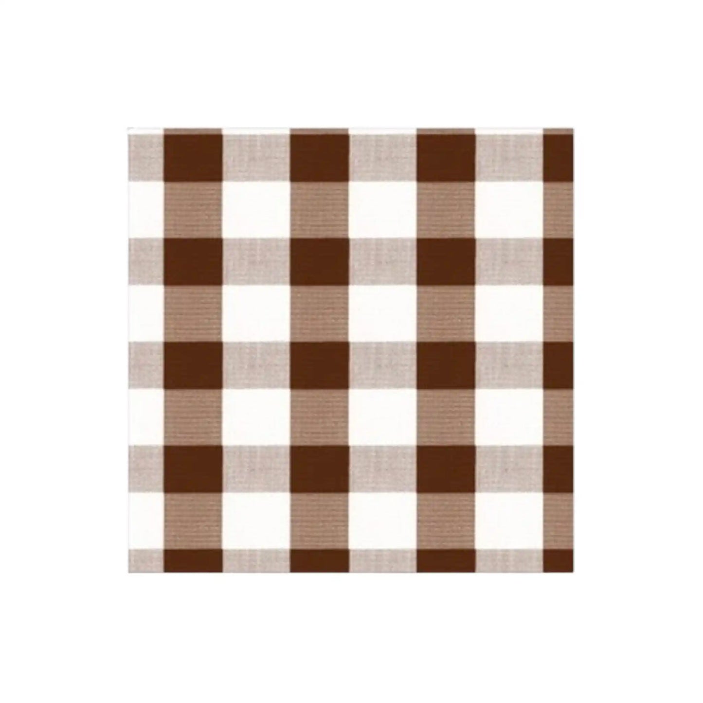 CASPARI GINGHAM CHOCOLATE NAPKINS 20ct