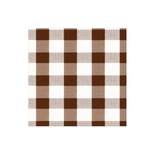 CASPARI GINGHAM CHOCOLATE NAPKINS 20ct