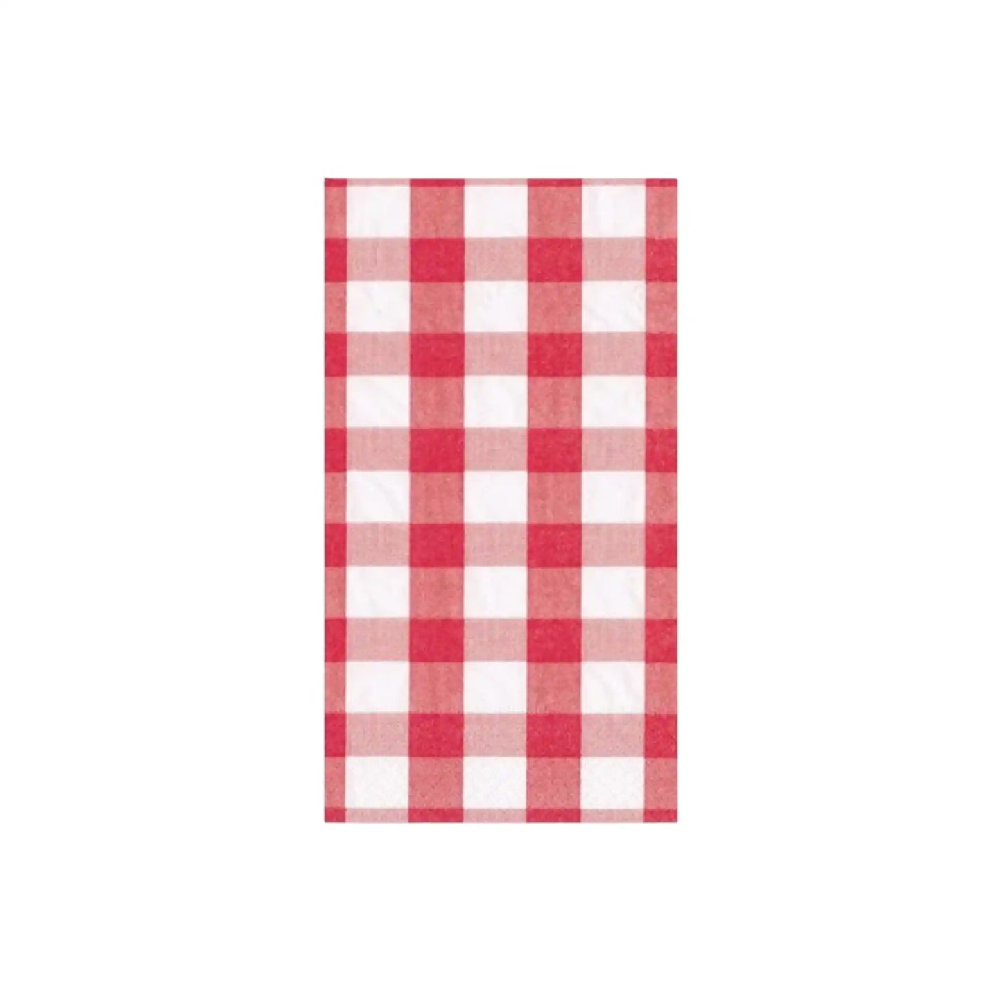 CASPARI GINGHAM RED NAPKINS 15ct
