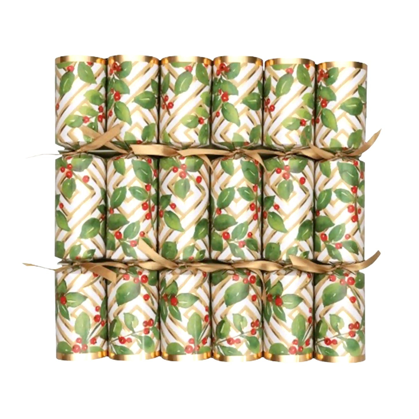CASPARI HOLLY FRETWORK 6 PARTY CRACKERS