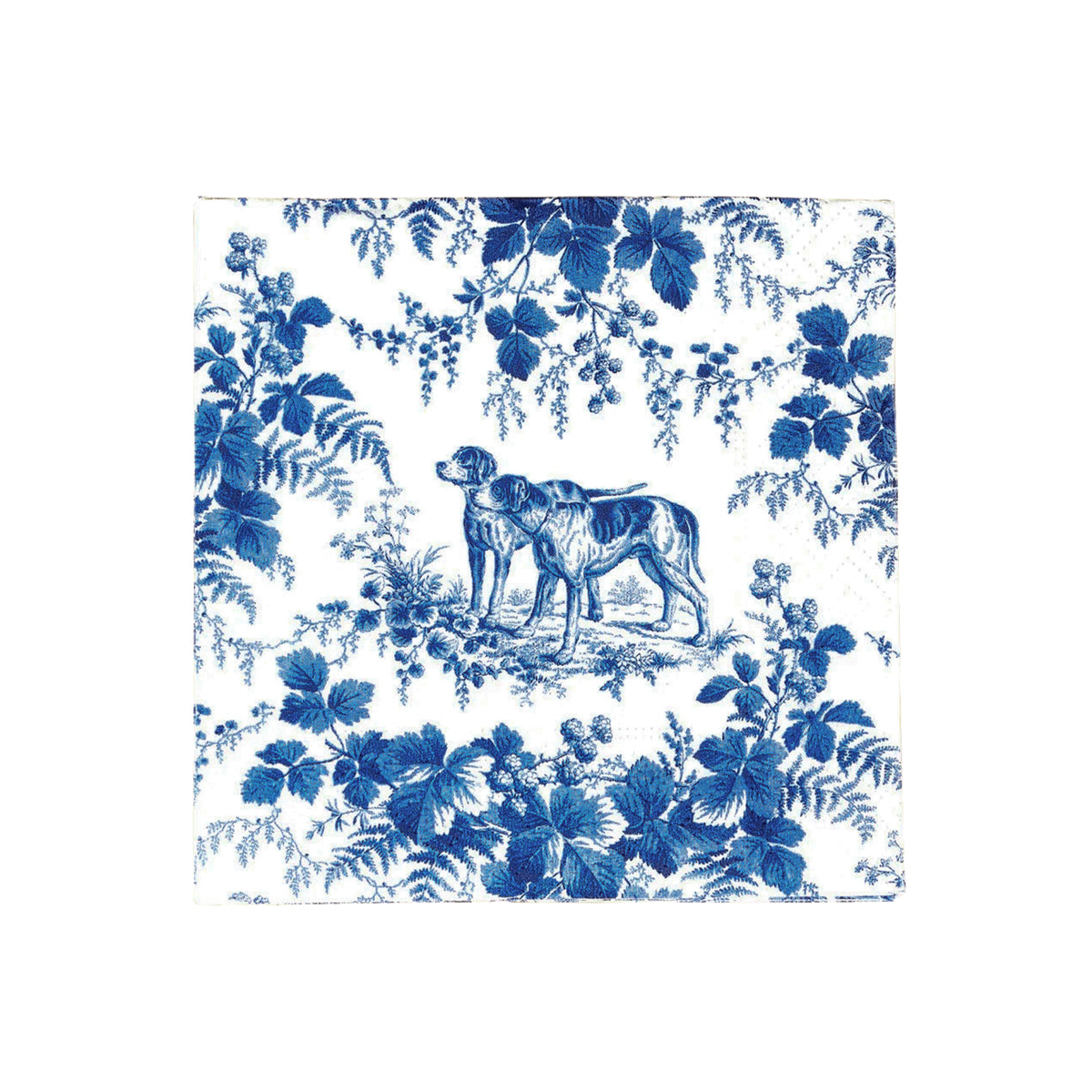 CASPARI HUNTING TOILE NAPKINS BLUE