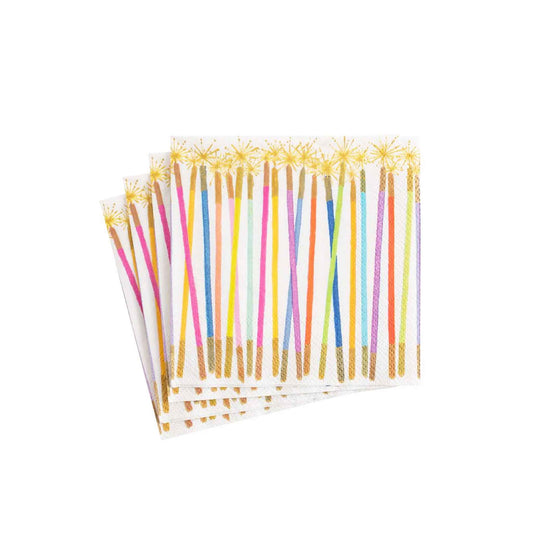 CASPARI PARTY CANDLES COCKTAIL NAPKINS 20 COUNT