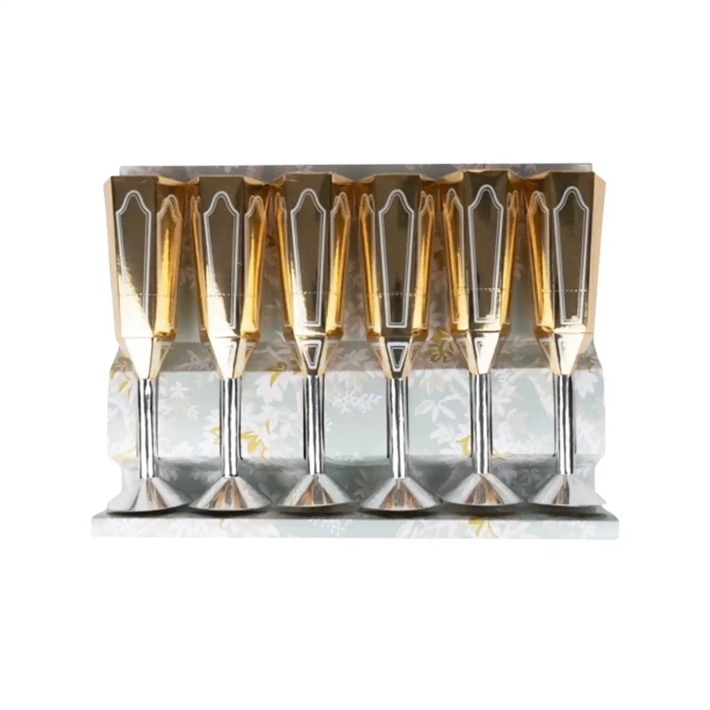CASPARI SPARKLING FLUTES 6 PARTY POPPERS