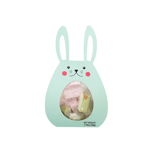 Chabert & Guillot Easter bunny gift box with pistachio and raspberry nougat pieces, 50g.